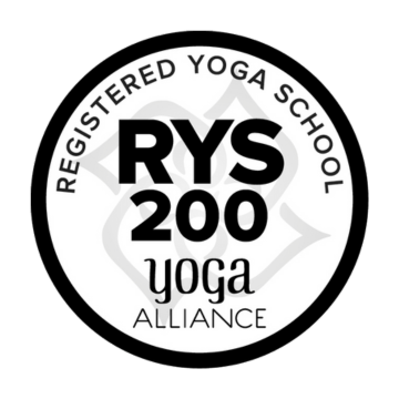 Yoga Alliance RYS 200 logo for a registered yoga school.